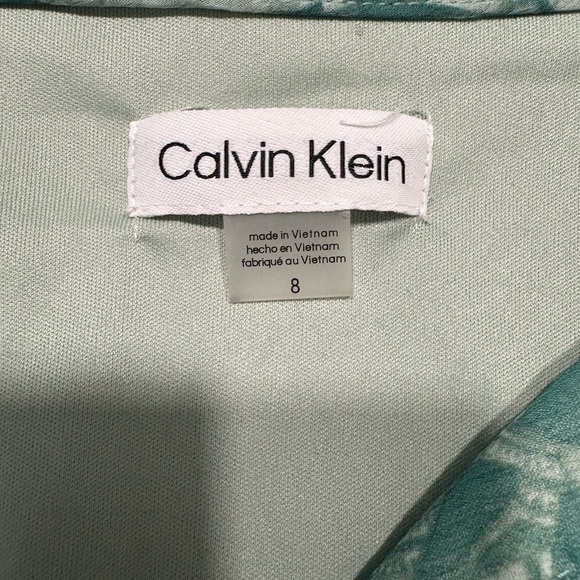 Calvin Klein Collection Teal Patterned Maxi Dress - Picture 5 of 5